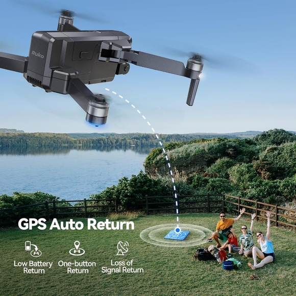 New Ruko F11GIM2 Drone, 4K Camera, 64Mins Flight Time 2 Batts & Case! - Picture 7 of 10